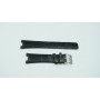 Ремешок для часов Cover Co102, 22/18 мм, черный, кожа, прямой с вырезом, 12 мм ширина выреза, ЗБ