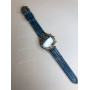 Ремешок для часов GC X72025G7S, 22/20 мм, синий, кожа теленка, прямой с вырезом, без замка (ИЗГОТОВЛЕНИЕ)