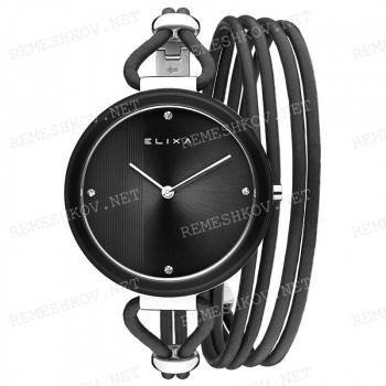 Ремешок для часов ELIXA E135-L576, чёрный