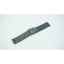 Браслет для часов Fossil JR1356, 24 мм, черный, сталь, прямой тип крепления