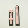 Ремешок для часов Geozon BASIS, 20/20 мм, розовый/черный, полиуретан, прямой