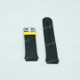 Ремешок для часов Geozon LTE, 24/20 мм, черный/желтый, полиуретан, прямой с выступом, 20 мм ширина выступа