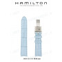 Ремешок для часов Hamilton 18/16 мм, голубой, крокодил, стальная клипса, JazzMaster M (H32361)