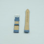 Ремешок Hirsch для часов 16/14 мм, Osiris M, голубой, кожа, гладкий, ЗБ