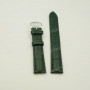 Ремешок Hirsch для часов 18/16 мм, Duke L, зеленый, кожа, аллигатор, ЗБ