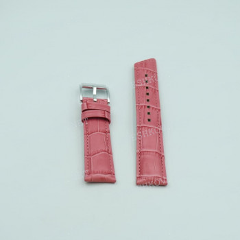 Ремешок Hirsch для часов 18/16 мм, Princess M, розовый, аллигатор, ЗБ
