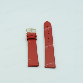 Ремешок Hirsch для часов 18/16 мм, Toronto L, красный, гладкий, ЗЖ
