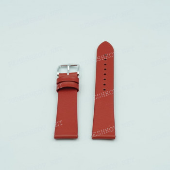 Ремешок Hirsch для часов 18/16 мм, Toronto M, красный, гладкий, ЗБ