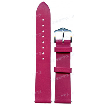 Ремешок Hirsch для часов 18/16 мм, Viazza M, розовый, естественная фактура, ЗБ