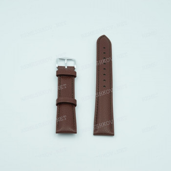 Ремешок Hirsch для часов 18/16 мм, Highland L, коричневый, естественная фактура, ЗБ