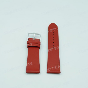Ремешок Hirsch для часов 20/18 мм, Toronto M, красный, гладкий, ЗБ