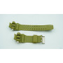 Ремешок для часов JET SPORT SW-3, 28/22 мм, зеленый, полиуретан, под корпус, 17 мм ширина выступа, ЗБ