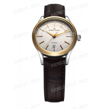 Ремешок для часов Maurice Lacroix LC6016, LC1026, 16/14 мм, коричневый, кожа, ЗБ