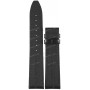 Ремешок для часов Maurice Lacroix PT6358, PT6368, 20/18 мм, черный, кожа, серебристый символ, без замка