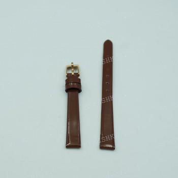 Ремешок Milano для часов 10/8 мм, коричневый, M, лак/перламутровый, ЗР