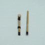 Ремешок для чаосв НИКА 6/6 мм, коричневый лак, ЗР, размер L