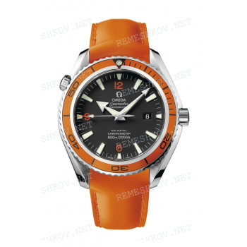 Ремешок для часов Omega, оранжевый, XL, резиновый, 22/18, интегрированный, длина 110/105, SE DIV 600 M PROF. BIGSIZE (2908)
