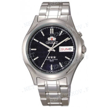 Браслет для часов Orient BEM5D001, 18 мм, серебристый, заостренный тип оконцовки