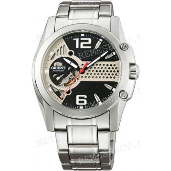 Браслет для часов Orient DB02-C0, 22 мм, серебристый, дугой под корпус