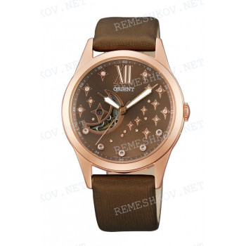 Ремешок для часов Orient DB01-R0, 19/18 мм, коричневый, текстиль, пряжка