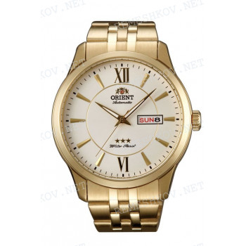 Браслет для часов Orient AB0B-A0, EM7P-A0, QC0U-A0, 22 мм, золотистый, заостренный тип