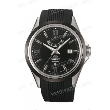 Ремешок для часов Orient AF03-C0, FD0K-C0, 22/20 мм, черный, полиуретан, ЗБ