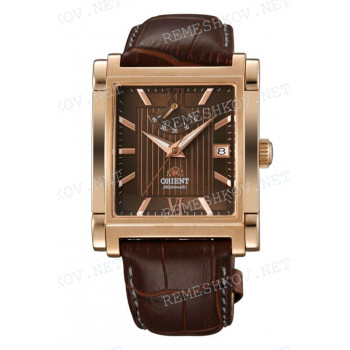 Ремешок для часов Orient FDAH-D0, 24/20 мм, коричневый, кожа, клипса