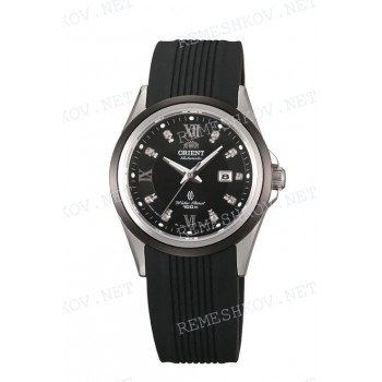 Ремешок для часов Orient NR1V-Q0, 18/16 мм, черный, ЗБ
