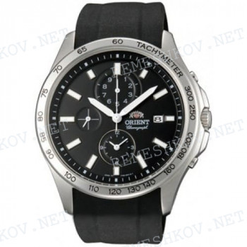 Ремешок для часов Orient TT0X-C0, UT07-C0, UT0A-C0, 22/20 мм, черный, ЗБ