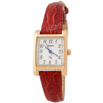 Ремешок для часов Orient UBUL-R0, 14/10 мм, красный, кожа, пряжка