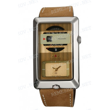 Ремешок для часов Orient TT17-C2, XCAA-C0, 24/20 мм, бежевый, кожа, пряжка