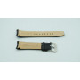 Ремешок для часов Orient DB0C-C0, 22/20 мм, черный, кожа, заостренный тип, пряжка