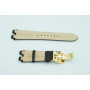 Ремешок для часов Orient FTAB-A0, 26/20 мм, коричневый, кожа, под корпус с выступами, белая прострочка, клипса