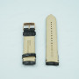 Ремешок для часов Orient UNC7-D0, 24/22 мм, черный, кожа, заостренный тип, пряжка