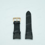 Ремешок для часов Orient TT0Y-E0, 24/20 мм, черный, кожа, дугой под корпус, розовая пряжка