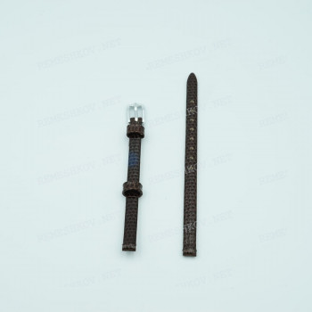 Ремешок для часов Platinor, 6/6 мм, коричневый