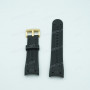 Ремешок для часов Romanson TL9213, 23/20 мм, черный, каучук, золотистая застежка