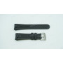 Ремешок для часов Romanson TL9213, 23/20 мм, черный, каучук, серебристая застежка