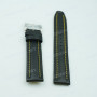 Ремешок для часов Seiko 7T62-0HW0, 21/20 мм, черный с желтой прострочкой, ЗБ