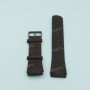 Ремешок для часов Skagen 856XLDRD, 25/20 мм, коричневый, кожа, имитация крокодила, под корпус на винты, ЗК