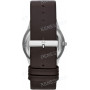 Ремешок для часов Skagen SKW6038, 24/22 мм, черный, кожа, гладкий, прямой на винты, МО16, ЗБ