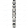 Браслет Swarovski для часов 1047348, 20 мм, серебристый/черный, сталь, прямой с выступом, 12 мм ширина выступа