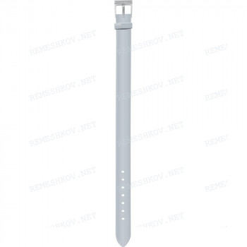 Ремешок Swarovski для часов 5095571, 14/14 мм, серый, кожа, лента, ЗБ