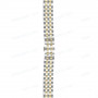 Браслет Swarovski для часов 5096689, 17 мм, серебристый/золотистый, сталь, прямой