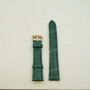 Ремешок Swarovski для часов 5452498, 17/14 мм, зеленый, кожа, прямой, L, ЗР