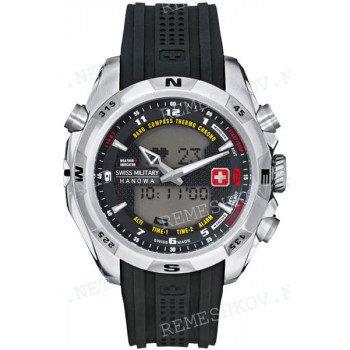 Ремешок Swiss Military Hanowa для часов STP 06-4174.04.007, полиуретан, черный