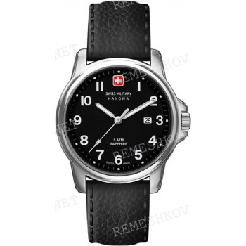 Ремешок для часов Swiss Military Hanowa STL 06-4231.04.007, 20 мм, черный, кожа, ЗБ