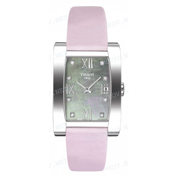 Ремешок для часов Tissot 15/14 мм, розовый, синтетика, стальная пряжка, GENEROSI-T (T007.309)