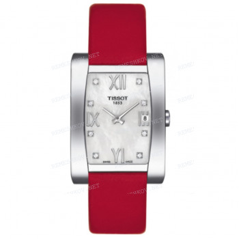 Ремешок для часов Tissot 15/14 мм, красный, текстиль, стальная пряжка, GENEROSI-T (T007.309)