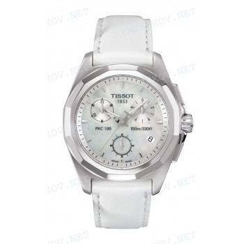 Ремешок для часов Tissot 17/14 мм, белый, теленок, стальная клипса, PRC 100 (T008.217)
